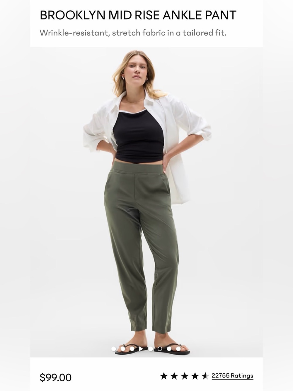 Athleta Brooklyn Mid Rise Ankle Pant